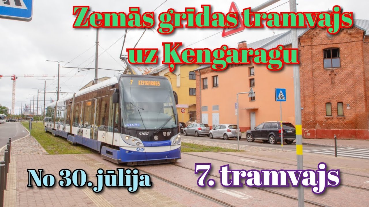 Zemās grīdas tramvajs uz Ķengaragu 🚊