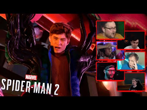 Видео: Реакция Летсплейщиков на Спасение Питера Симбиотом | Marvel's Spider-Man 2