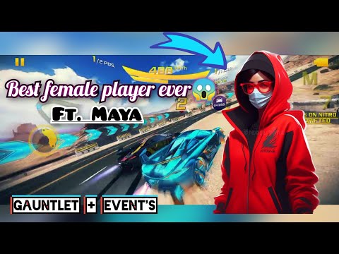 Asphalt 8 | Best female players ever😱. ft. Maya | Gauntlet & event races