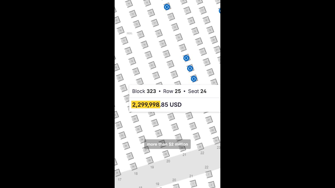 World Cup final tickets reselling at $2M