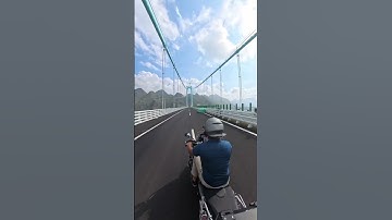 Riding The Worlds Highest Bridge: Huajiang Grand Canyon Bridge