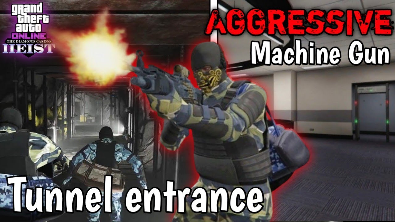 Aggresive Tunnel Entrance!! Gta Online Diamond Casino heist gta 
