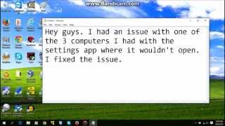 (No longer works) Fix Windows 10 Settings App Crash (No longer works) Fix Windows 10 Settings App Crash