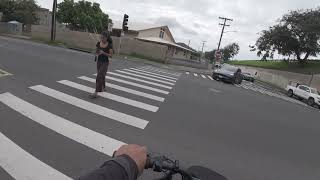 Riding around on my Razor Rambler 20 and I came across a bus accident. 