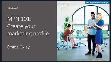 MPN 101: Create your marketing profile