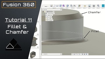Fillet and Chamfer | Fusion 360 Tutorial 11