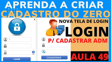 Nova TELA DE LOGIN via Formulário Excel VBA | Cadastro do Zero no Excel com VBA Aula 49