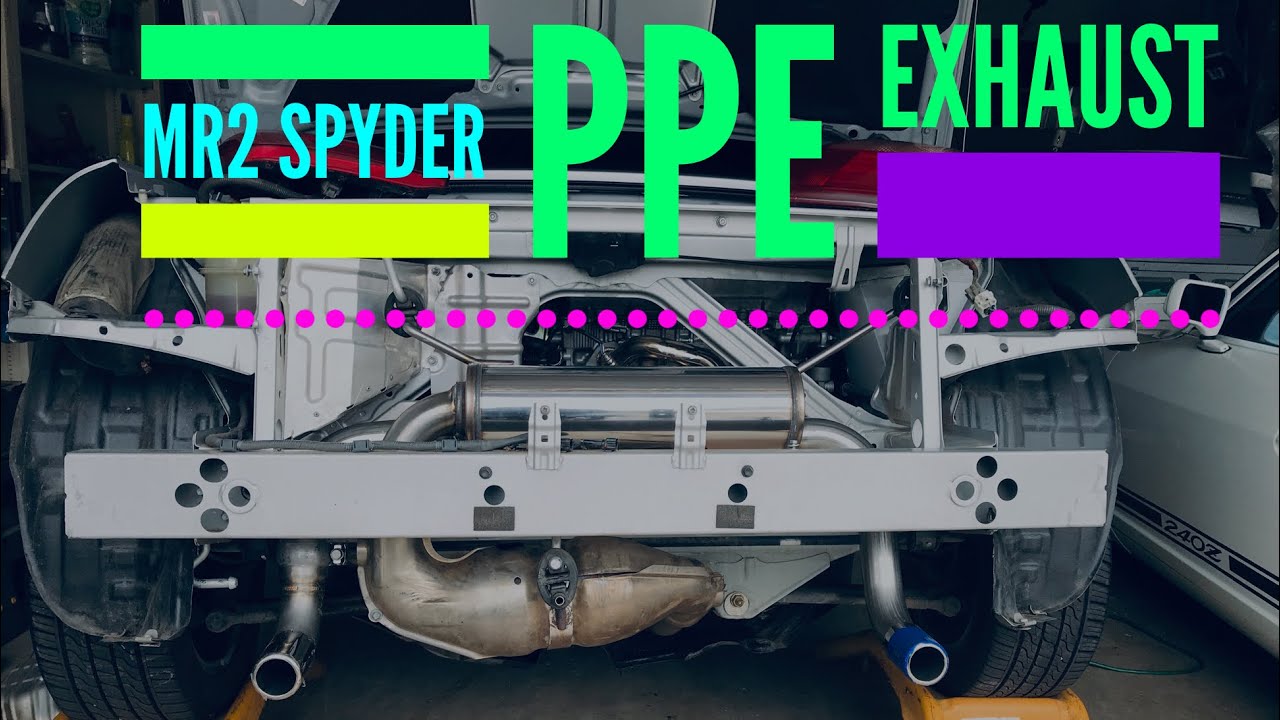 Toyota MR2 Spyder PPE Exhaust Install and sound..adding some soul to the MR2