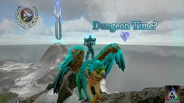 DOING DUNGEONS FOR MY FIRST TIME!! ARK MOBILE!