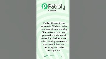 Pabbly Connect and CRM