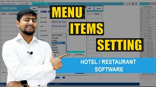 Part - R3 : Menu Items Setting in Hotel & Restaurant Management Software screenshot 1