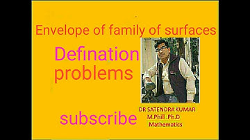 Envelope of family of surfaces.part 1