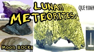 The Lunar Meteorite, Lunar meteorite samples. Officially listed lunar meteorites.#meteor #meteorite