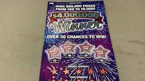 NEW $30 $4,000,000 WINNER! MICHIGAN LOTTERY TICKET🤞