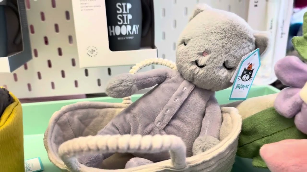 Rock-a-Bye Kitten by Jellycat!! Is this cute or what?? - YouTube