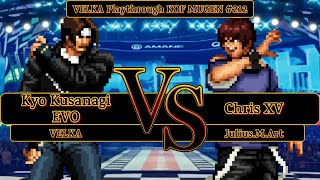 [KOF Mugen] Kyo Kusanagi EVO VS Chris XV (Playthrough #212) || 1080P 60FPS