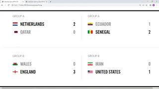 Standings Results FIFA World Cup Qatar 2022 with Ronaldo, Messi (Football Soccer Scores from Day 10)