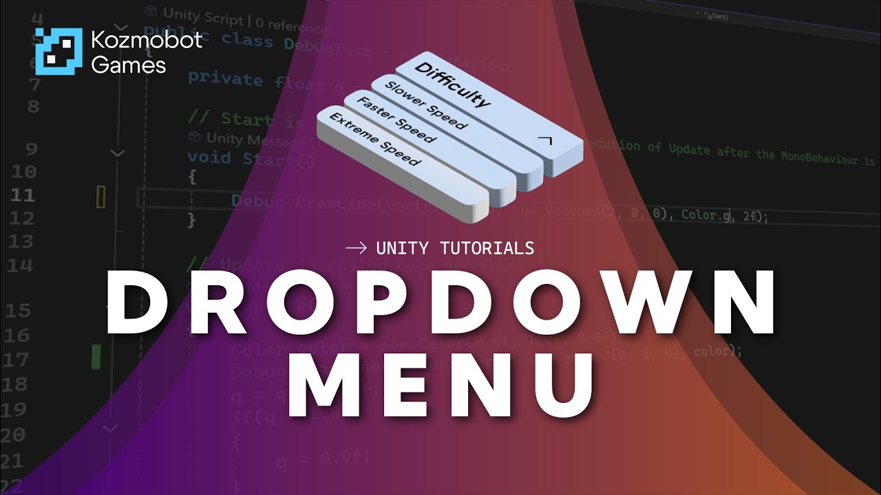 How to Make a Dropdown Menu in Unity 3D! - YouTube
