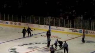 Kevin Westgarth vs David Koci hockey fight Sept 26 2009 in Las Vegas Frozen Fury