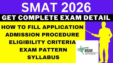 SMAT 2026 Notification (Out), Application, Dates, Eligibility, Syllabus, Pattern, Admit Card