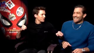 Jake Gyllenhaal scares Tom Holland