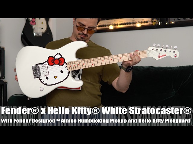 Old vs New Fender X Hello Kitty Stratocaster - YouTube