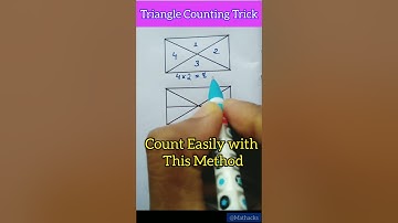 How to Count Triangles | Counting Figures Reasoning Trick | #shorts #shortsvideo