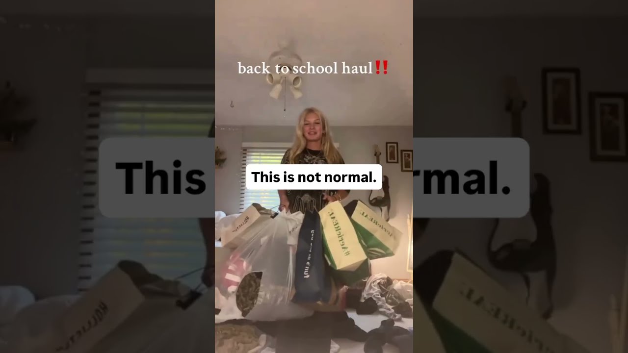 Back To School Hauls Are Out Of Control Overconsumption Sustainableliving