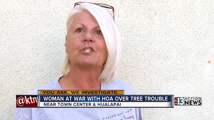 Woman at war with HOA over tree troubles