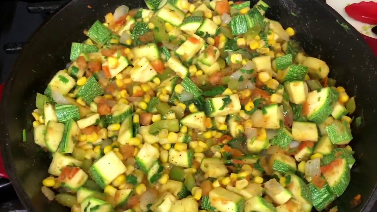 Mexican Zucchini and Corn Salad YouTube