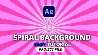 Cartoon Spiral Background After Effects Tutorial 2024 ( project file )