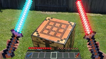 Minecraft in Real Life POV Realistic Texture Pack