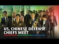 Us chinese defense chiefs meet in singapore  abscbn news