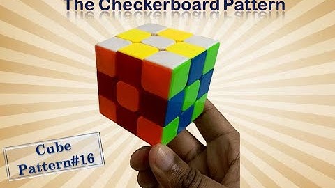 Checkboard Pattern on 3x3 Cube