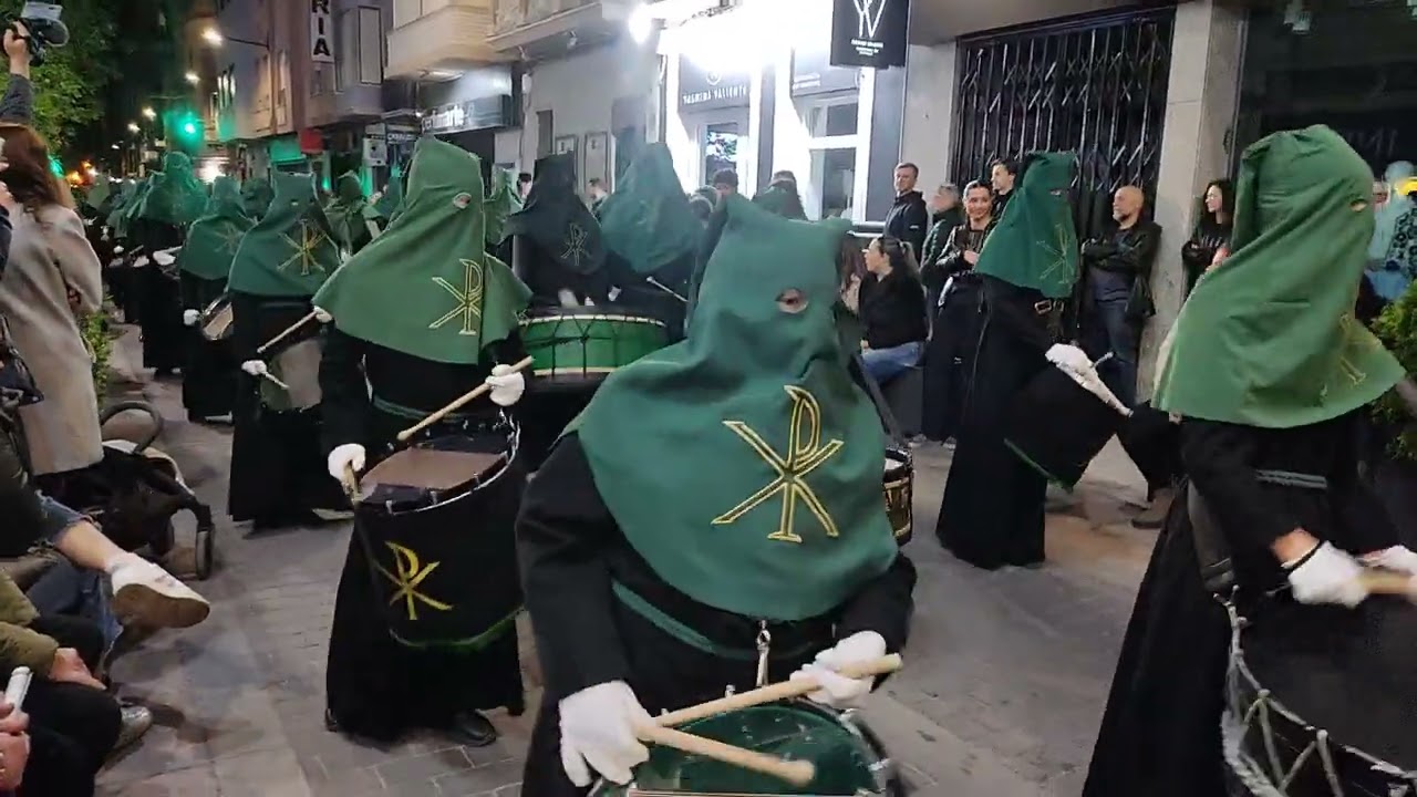 Banda tambores HERMANDAD DE CABALLEROS DE CRISTO CRUCIFICADO EN LA AGONIA, Alzira 2025