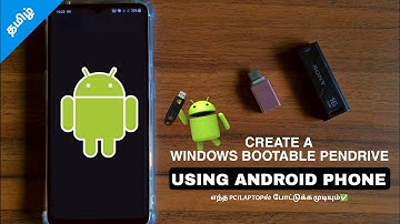 CREATE WINDOWS BOOTABLE PENDRIVE(USB) USING YOUR ANDROID PHONE📱✅ [WITHOUT PC] | தமிழ்