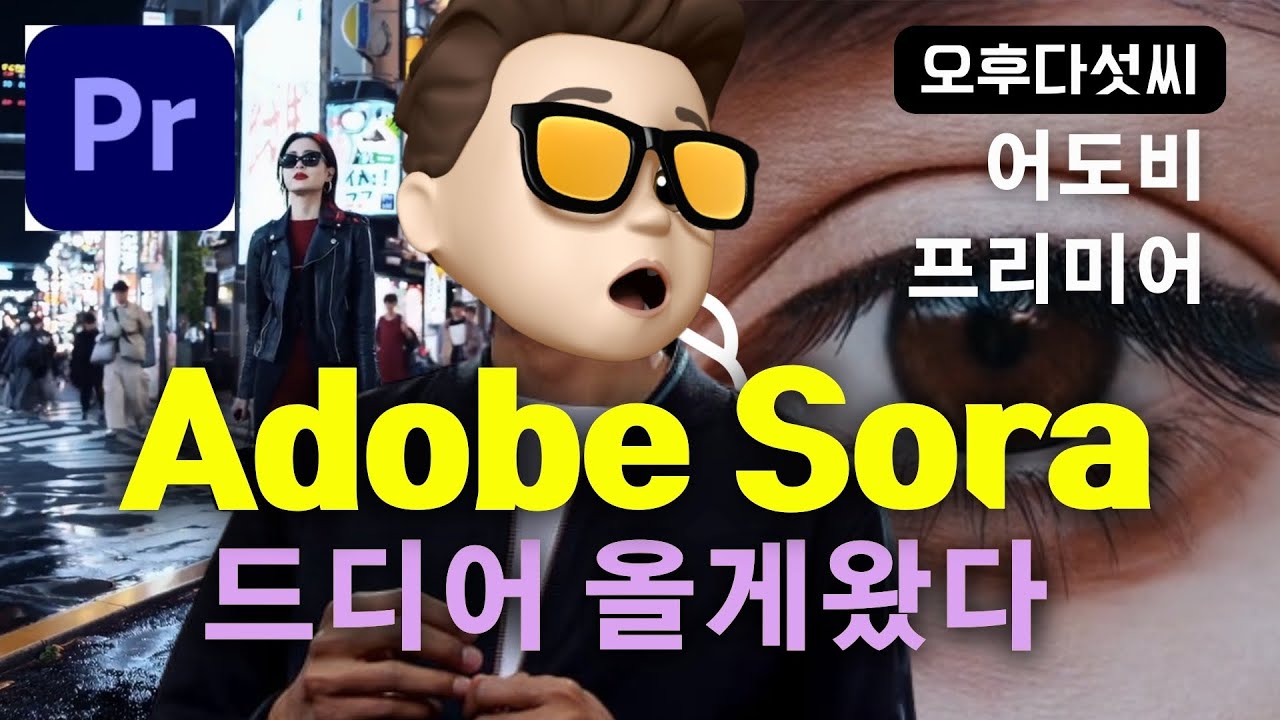 ⁣마침내 Adobe AI 비디오 통합! SORA + PIKA + RUNWAY Adobe Premiere Pro! Firefly! 오후다섯씨