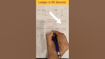 Ledger in 60 Second only . Posting from Journal Entry   #ledger #accounting #shorts #journalentries