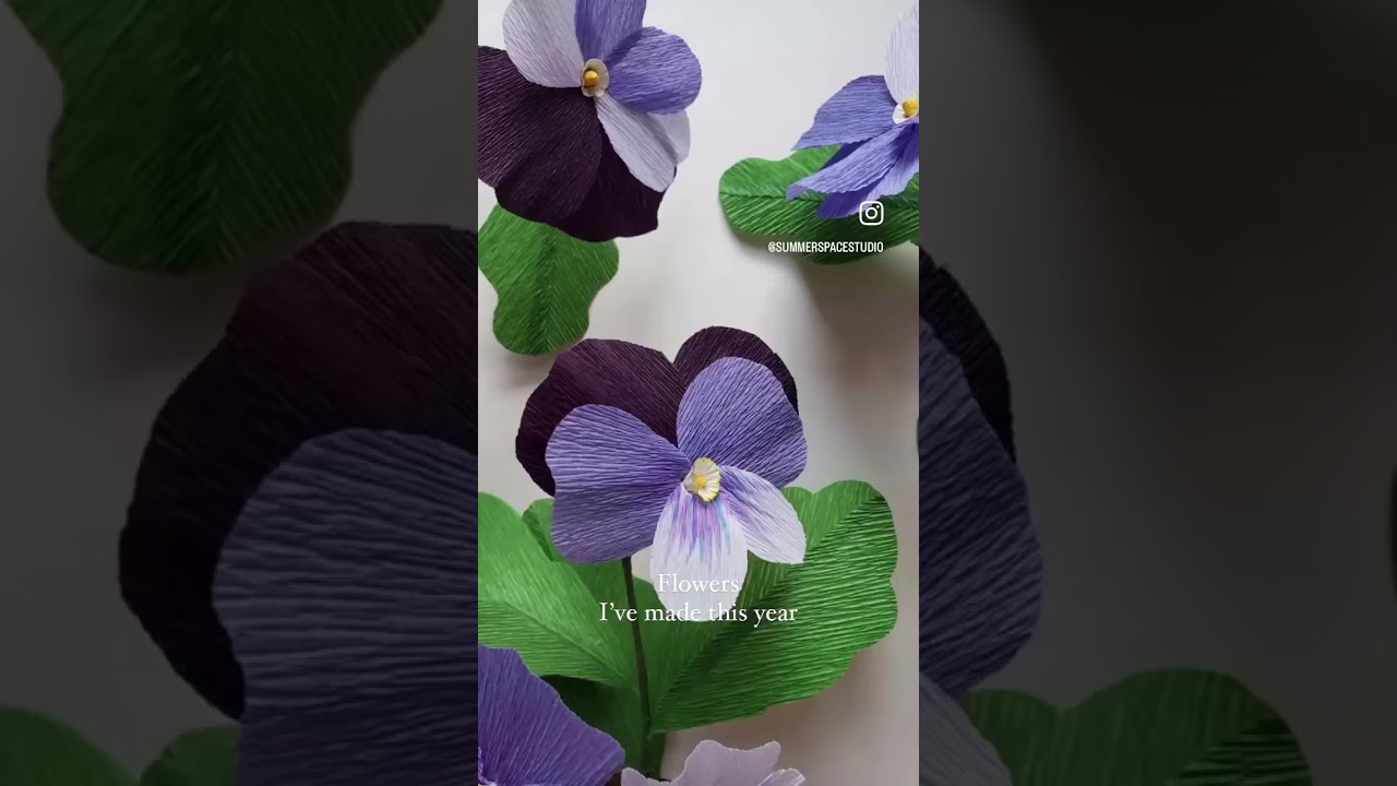 Paper Flowers I’ve made in 2022 