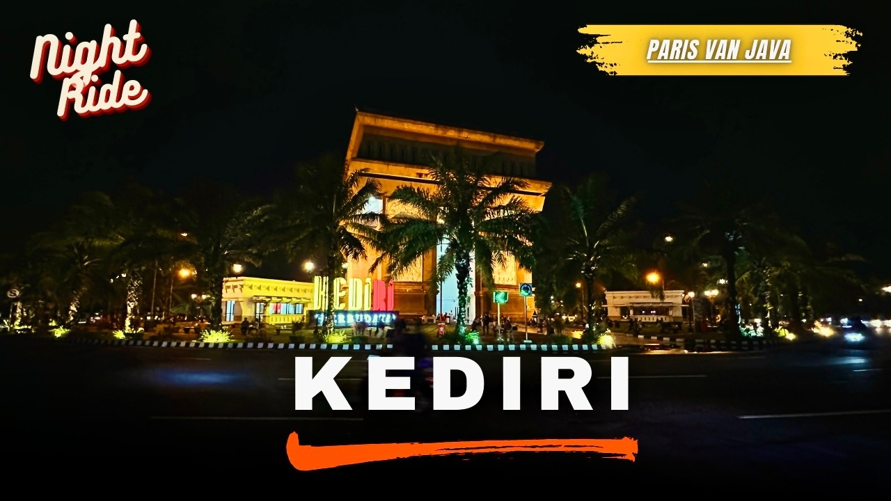 Motoran keliling Kota Kediri malam hari | Banyak Jalan 1 arah ‼️ | Weekend terakhir sebelum ramadhan