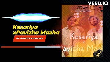 Kesariya x Pavizha Mazha | Karaoke | The NonViolinist Project | Arijit Singh | KS Harisankar