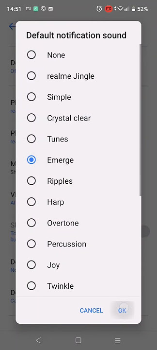 Realme notification ringtone emerge