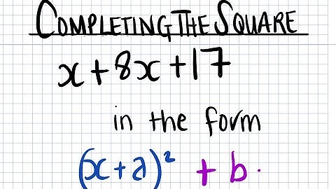 Algebra Basics: Completing the square- GCSE Maths revision for solving quadratic equations