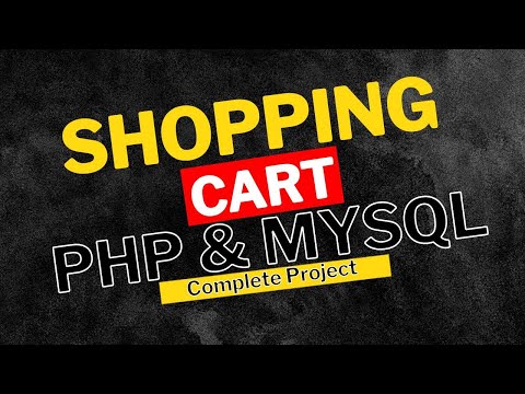 Shopping Cart using PHP and MySQL #php