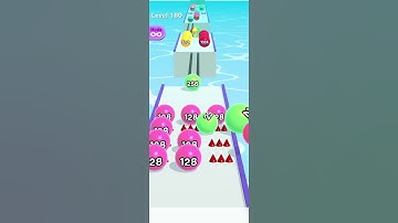 Ball Run 2048 level 179 and 180 #5minutestech #ballrun #level179 #level180