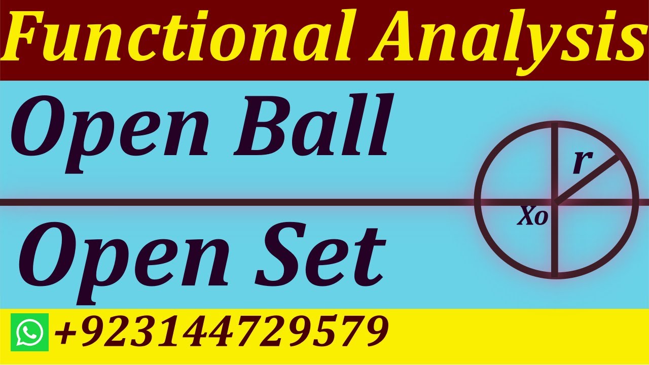 Open Ball and Open Set in metric space with graphical representation || open sphere||.