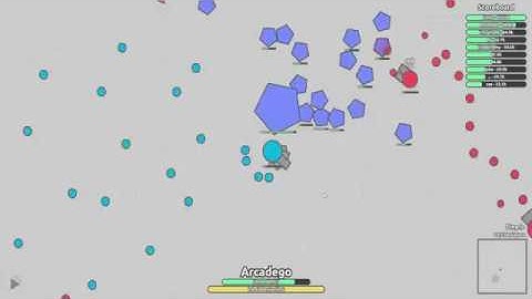 MASSIVE FIRING POWERFUL TANK! Diep io Triplet Penta Shot Epic New World Record Shooting