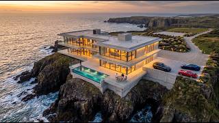 Building a MASSIVE Cliff side Mansion | Full Construction Timelapse