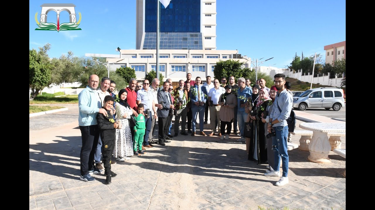 عملية غرس الأشجار في إطار #الحملة_الوطنية_للتشجير_2025/2026، جامعة مصطفى اسطمبولي معسكر.