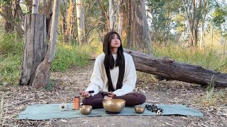 Nature sound 𖠰 ݁↟ - with tibetan singing bowls, koshi chimes and seed shaker